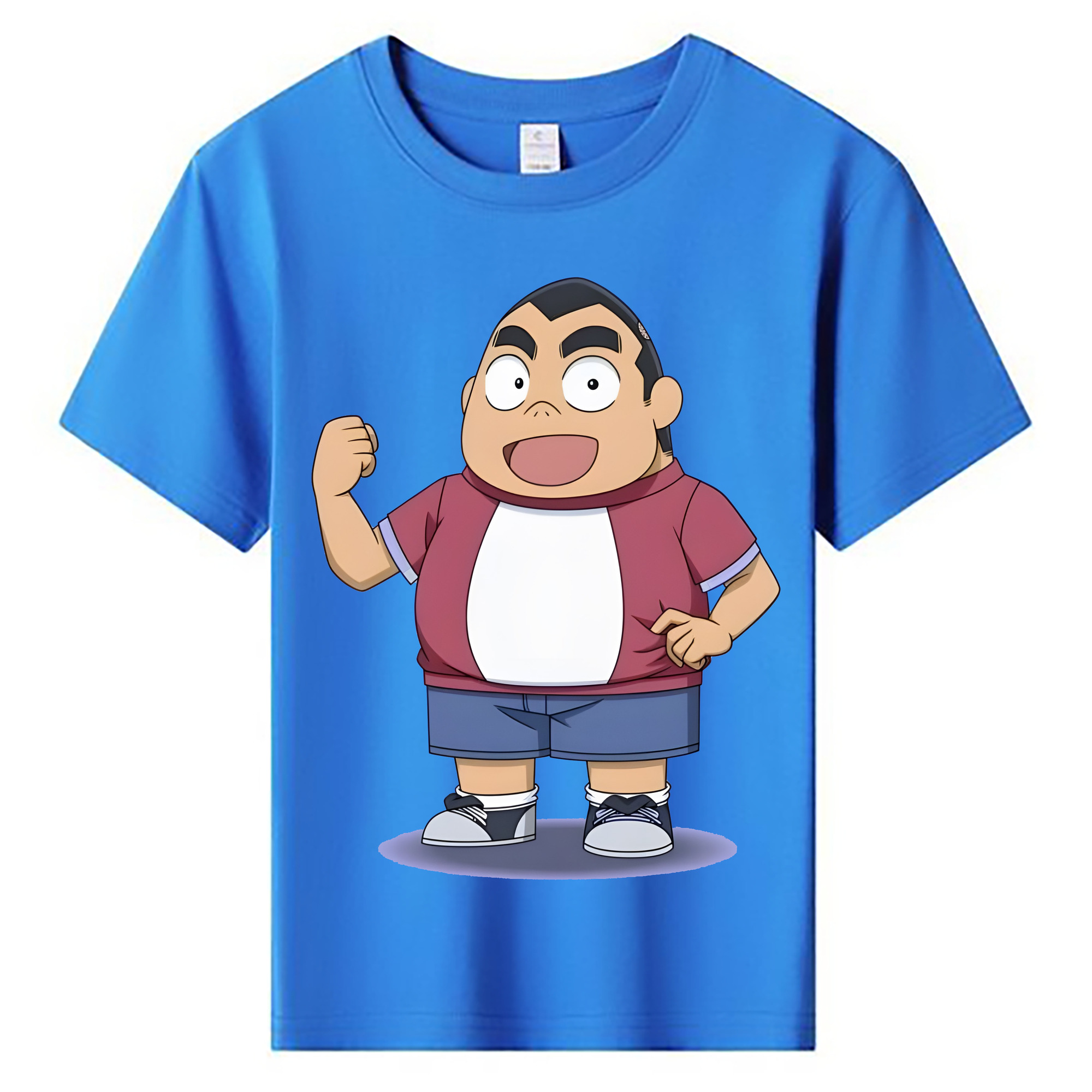（画像用） 名探偵コナン 小嶋 元太 こじま げんた Detective Conan Kojima Genta 綿100％キッズTシャツ（フロントプリント）